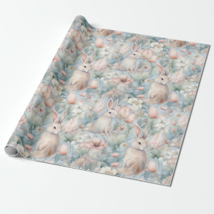 Bunny Blue Garten Geschenkpapier