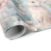 Bunny Blue Garten Geschenkpapier (Rolleneckpunkt)