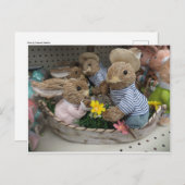 Bunny Boat Postkarte (Vorne/Hinten)