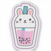 Bunny Boba Aufkleber (Vorderseite)