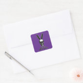 Bunny Bones – Gothic Easter Bunny - Autocolante Quadratischer Aufkleber (Umschlag)