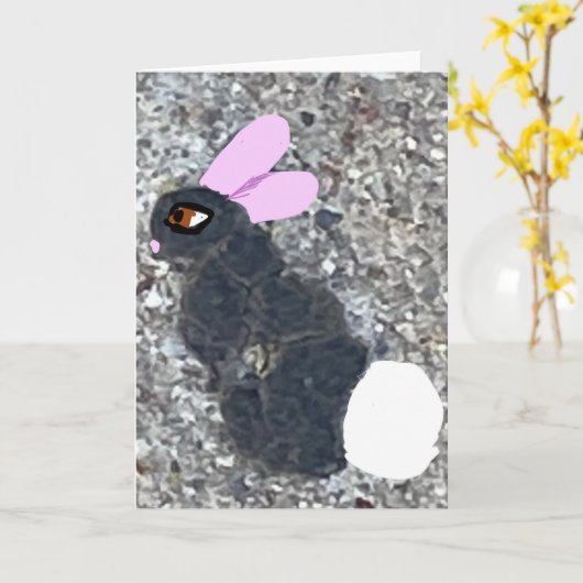 Bunny 🐰 Boo Karte (Gelbe Blume)