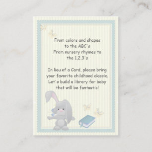 Bunny Book Request Encryption Cards Begleitkarte