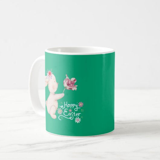 Bunny Bouquet von Blume Kaffeetasse (Vorderseite Links)