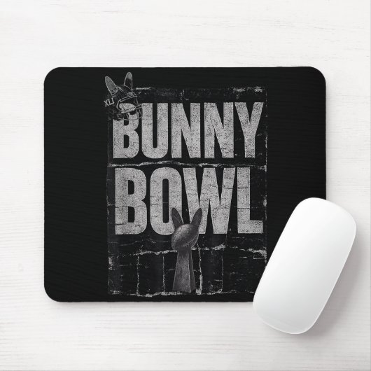 Bunny Bowl Funny Halftime Show 2026 Mousepad (Mit Mouse)