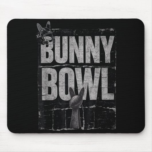 Bunny Bowl Funny Halftime Show 2026 Mousepad (Vorne)