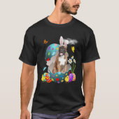 Bunny Boxer Hund Happy Ostereier T-Shirt (Vorderseite)