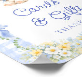 Bunny Boy Baby Shower Cards and Gifts Poster (Ecke)