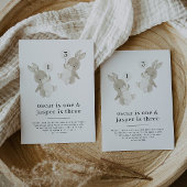 Bunny Boy Joint Geburtstag Einladung