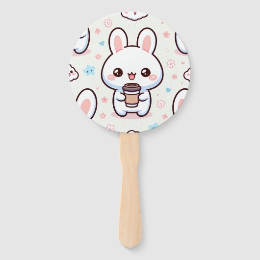 Bunny Brew Pattern Fächer (Rückseite)