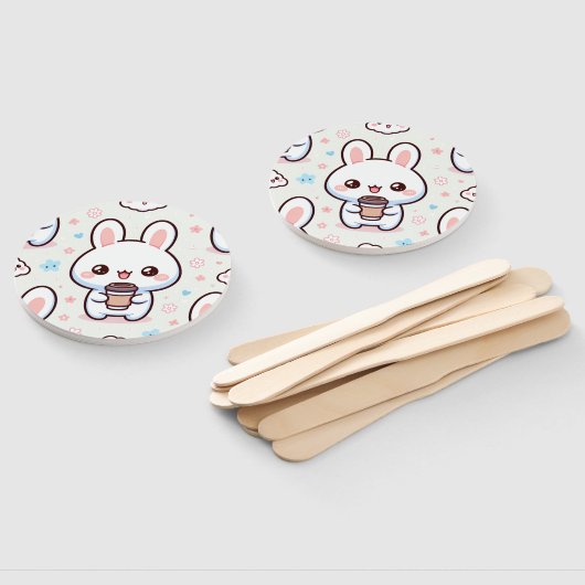 Bunny Brew Pattern Fächer (Non-assembled)