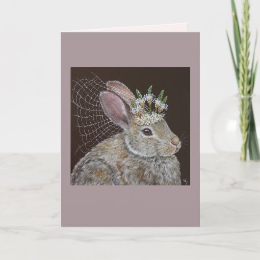 Bunny Bride Card Karte (Vorderseite)