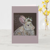 Bunny Bride Card Karte (Gelbe Blume)