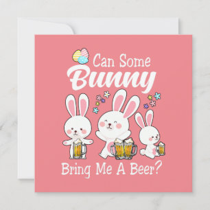Bunny bringt mir ein schönes Ostern Einladung