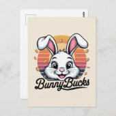 Bunny Bucks Postkarte (Vorne/Hinten)