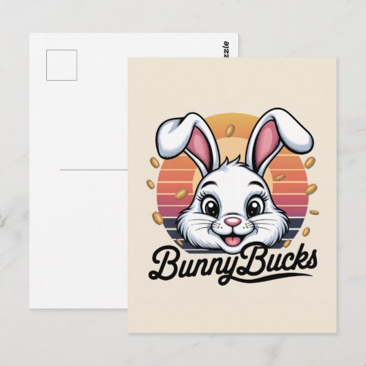 Bunny Bucks Postkarte (Vorne/Hinten)