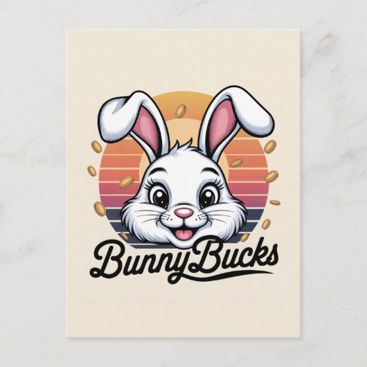Bunny Bucks Postkarte (Vorderseite)