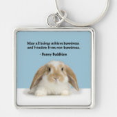 Bunny Buddhism Lop Bunny Keychain Schlüsselanhänger (Vorne)