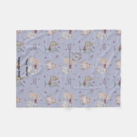Bunny Buddies Baby Fleece Blanket (Vorderseite (Horizontal))