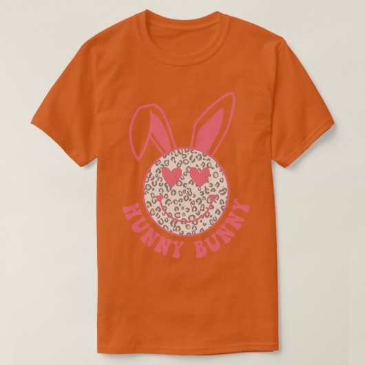 Bunny Bunny Leopard Muster T-Shirt (Design vorne)