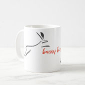 Bunny Bunny Original Malerei Rabbit Tasse (Vorderseite Links)