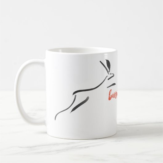 Bunny Bunny Original Malerei Rabbit Tasse (Links)