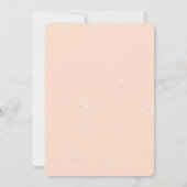 Bunny Butterfly Pink Petals Stationery Dankeskarte (Rückseite)