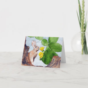 Bunny Cactus Karte