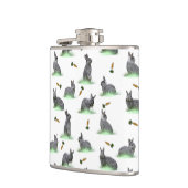 Bunny Carrot Craze Hip Flask (Farbe auswählen) Flachmann (Links)