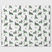 Bunny Carrot Craze Wrapping Paper (Farbe auswählen Geschenkpapier (Flach)
