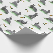 Bunny Carrot Craze Wrapping Paper (Farbe auswählen Geschenkpapier (Ecke)
