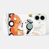 Bunny Carrot Hopping Ride Case-Mate iPhone Hülle (Rückseite (Horizontal))