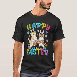 Bunny Cat Niedlich Costume Männer Liebe Katzen T-Shirt