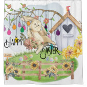 Bunny Celebrates Duschvorhang (Vorderseite)