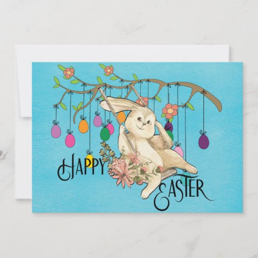 Bunny Celebrates Feiertagskarte (Vorderseite)