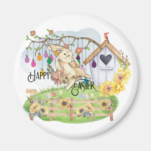 Bunny Celebrates Magnet (Vorne)
