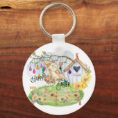 Bunny Celebrates Schlüsselanhänger (Vorderseite)