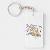 Bunny Celebrates Schlüsselanhänger (Vorderseite)