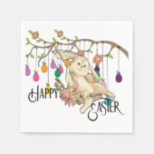 Bunny Celebrates Serviette (Vorderseite)