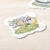 Bunny Celebrates Untersetzer (angewinkelt)