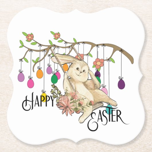 Bunny Celebrates Untersetzer (Vorderseite)