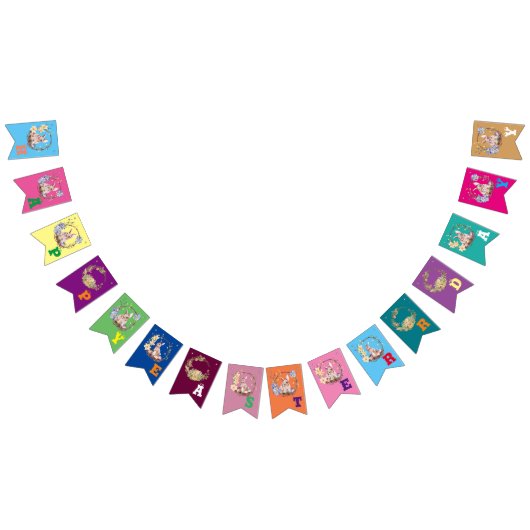 Bunny Celebrates Wimpelkette (Alle)