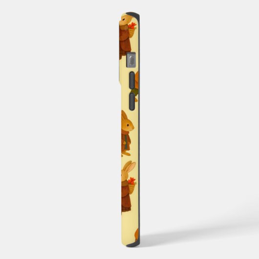 Bunny Character Patterns Watercolor Style iPhone Hülle (Linke Seite)