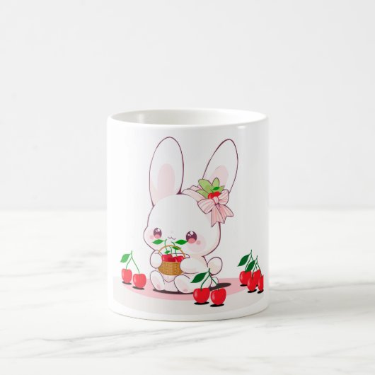 Bunny & Cherries Kaffeetasse (Mittel)