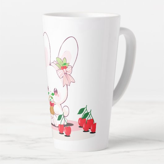 Bunny & Cherries Milchtasse (Rechte Ecke)