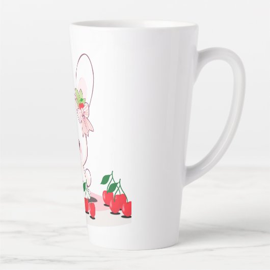 Bunny & Cherries Milchtasse (Rechts)