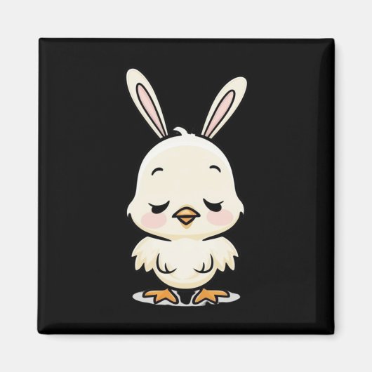 Bunny Chick Sticker2 Magnet (Vorne)