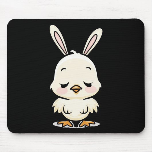Bunny Chick Sticker2 Mousepad (Vorne)