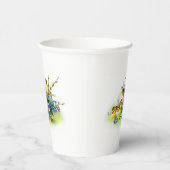 Bunny & Chicks Vintager Ostern Pappbecher (Rechts)