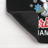 Bunny Christmas Pajama Santa Rabbit Lover Mousepad (Ecke)